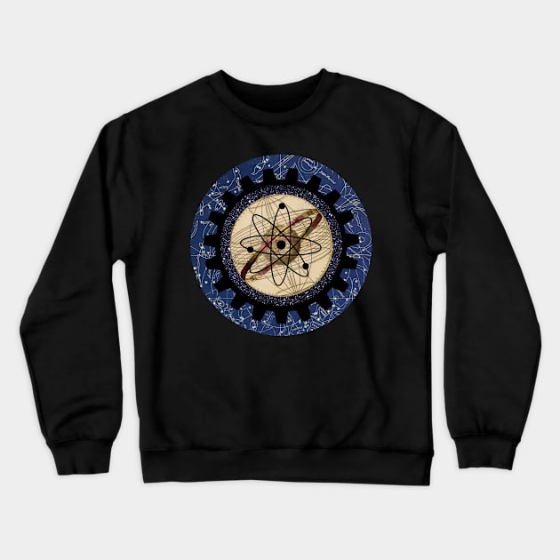 Celestial Steampunk Mechanics Crewneck Sweatshirt by Celtic Morrigan